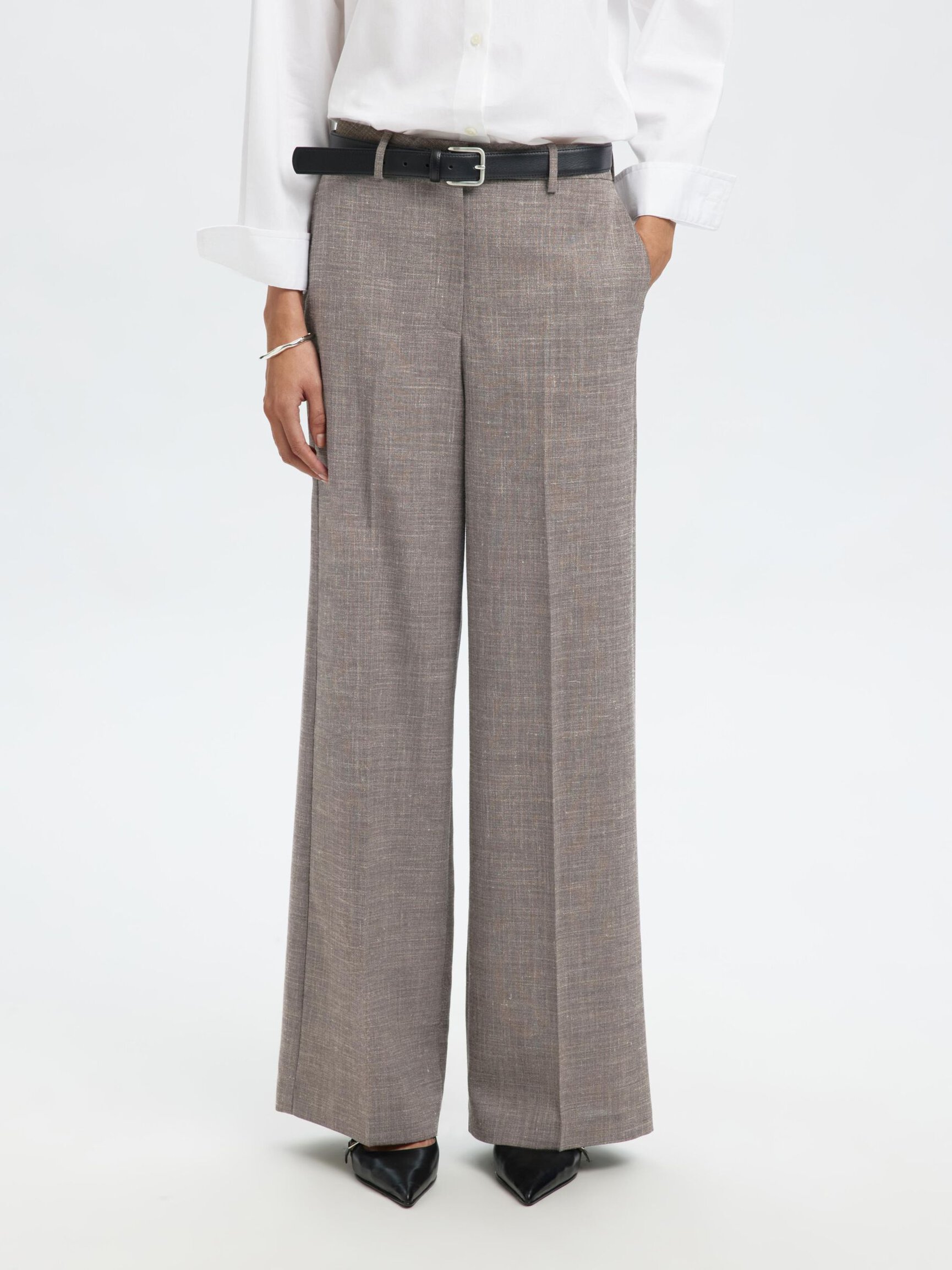 TAILORED WIDE-LEG TROUSERS