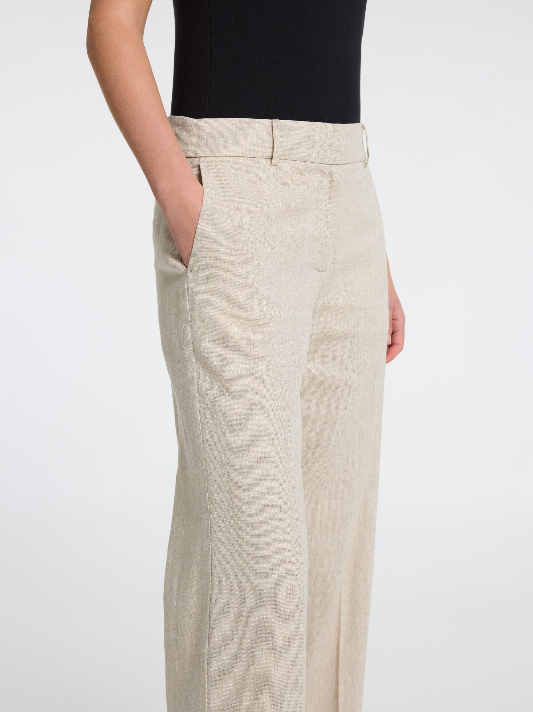 TAILORED WIDE-LEG TROUSERS