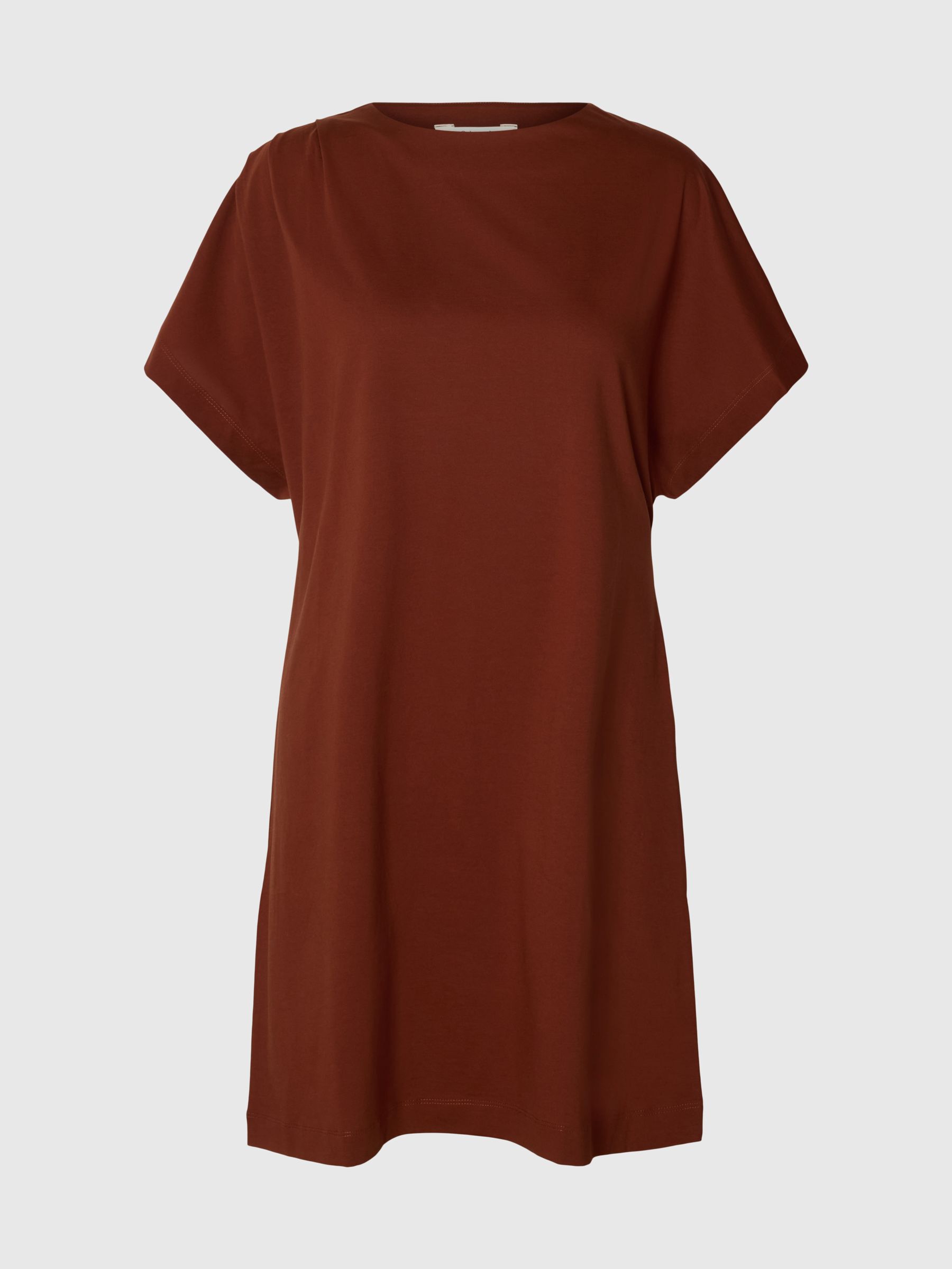 COTTON SHORT SLEEVED MINI DRESS