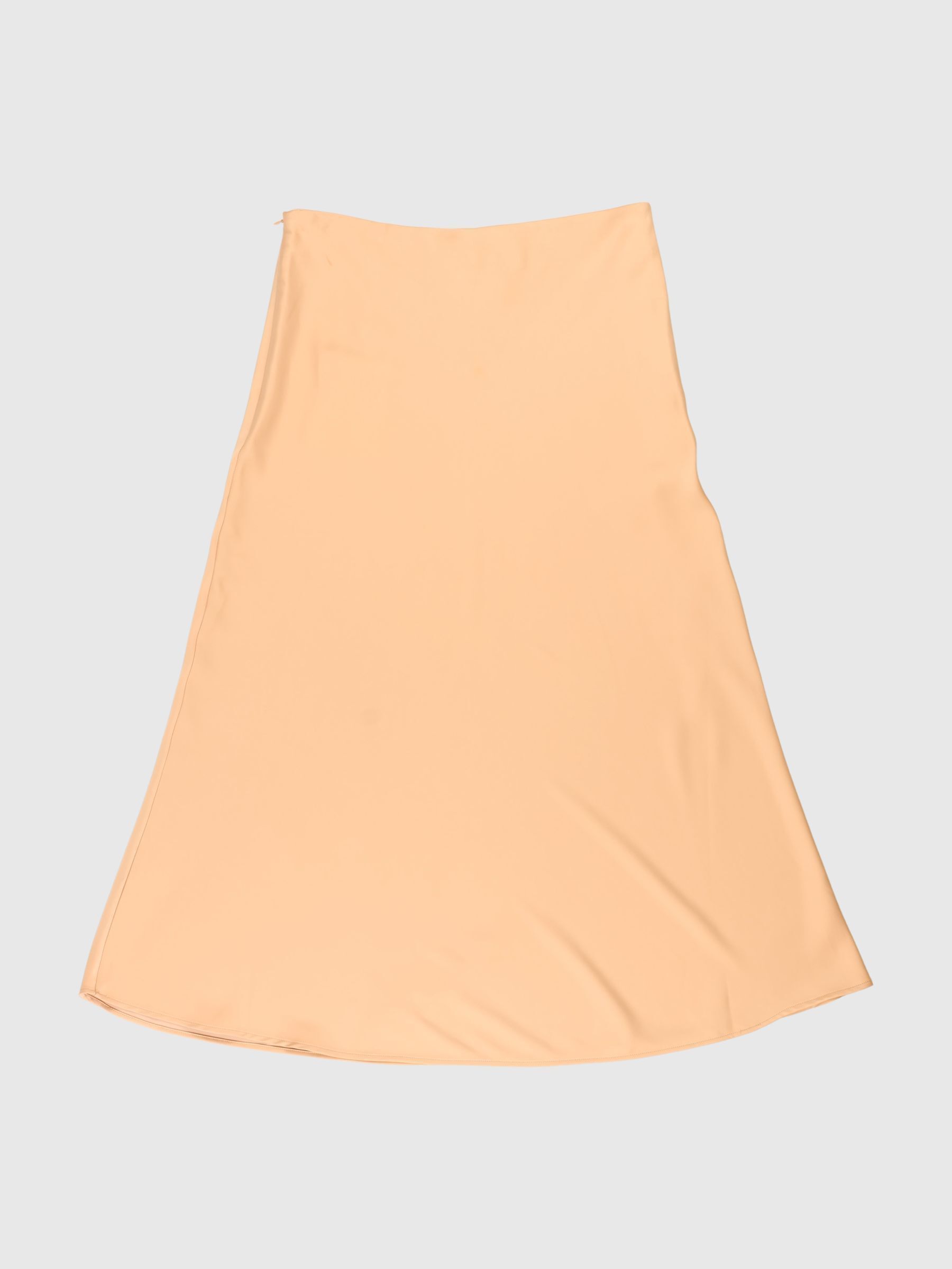 SATIN MIDI SKIRT