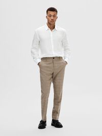 100% LINEN SHIRT, White, highres