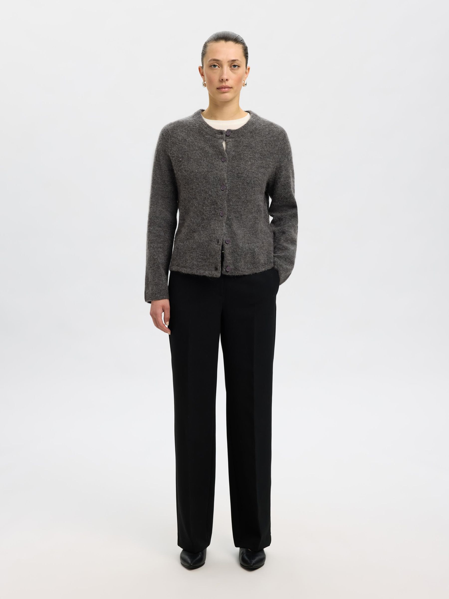ULDBLANDING STRIKKET CARDIGAN
