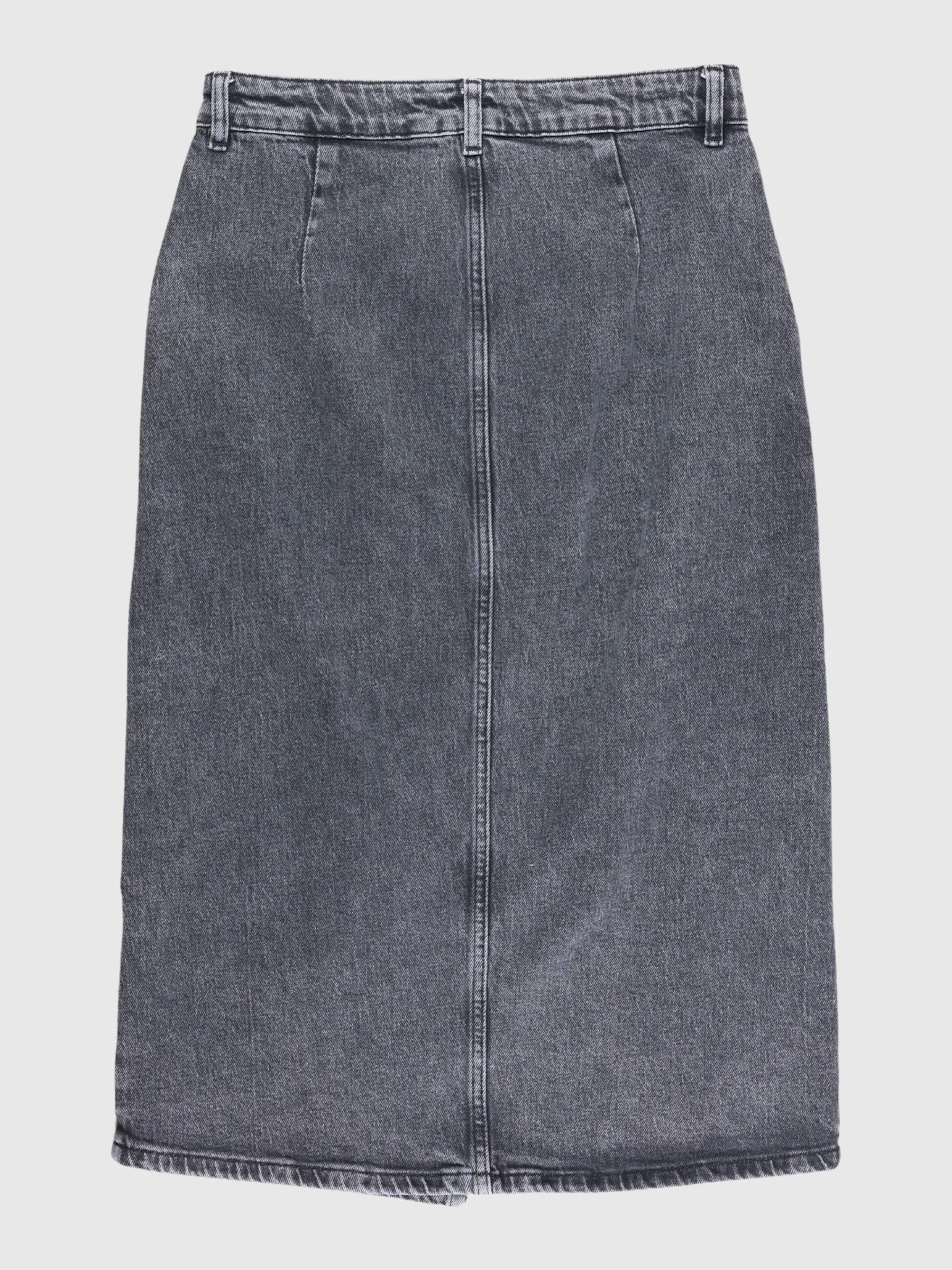 DENIM MIDINEDERDEL