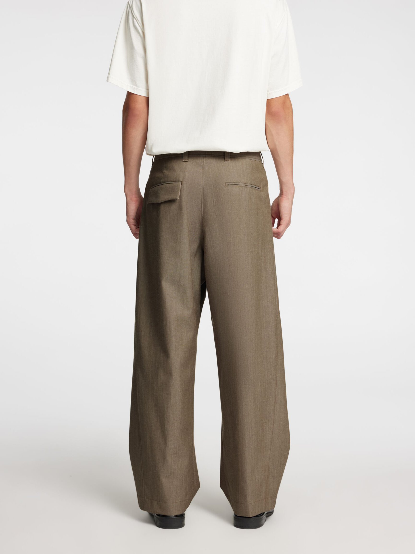 WOOL BLEND TROUSERS
