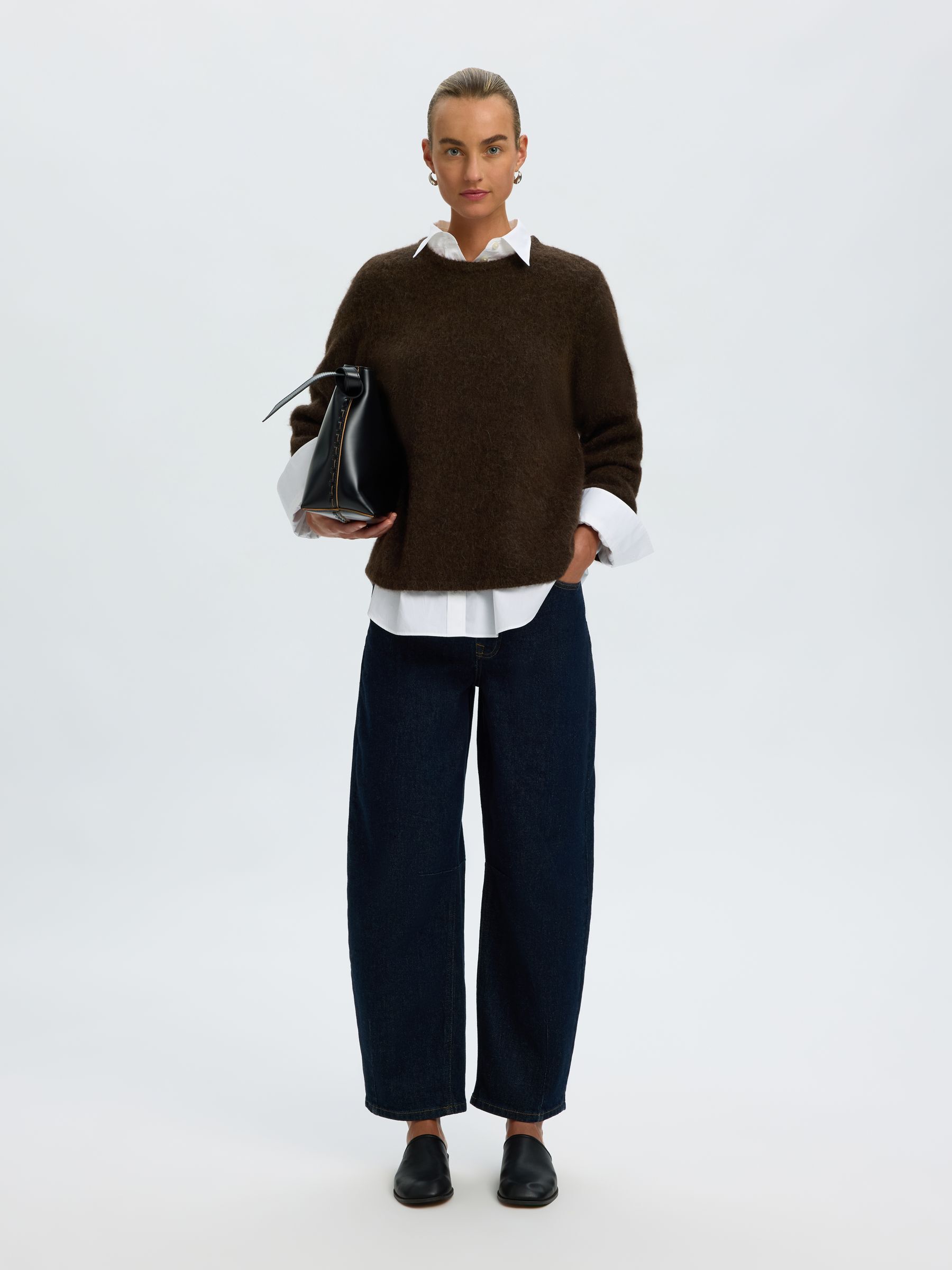 WOOL BLEND KNITTED JUMPER