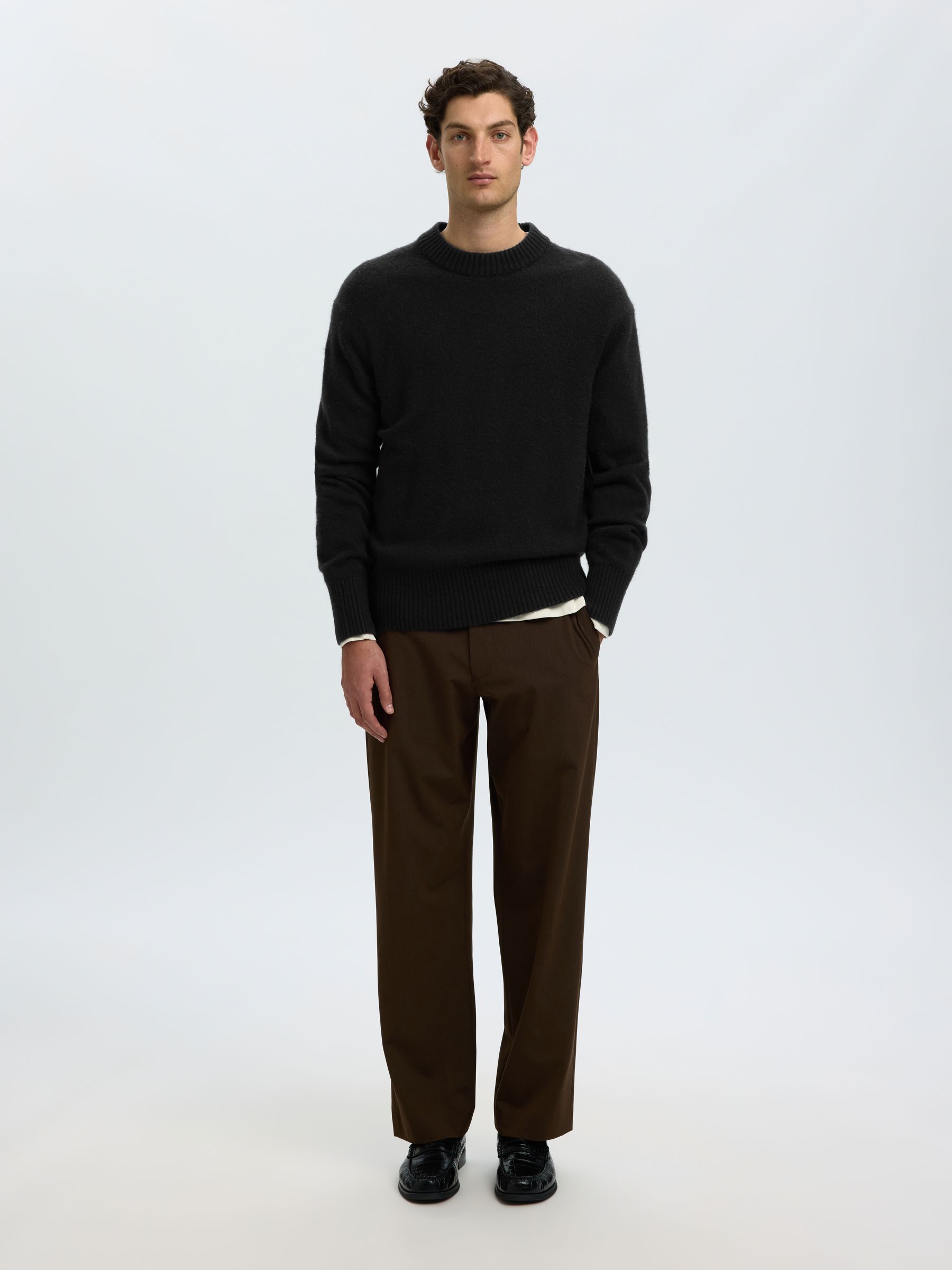 CASHMERE BLEND KNITTED PULLOVER