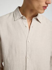 100% LINEN SHIRT, Pure Cashmere, highres