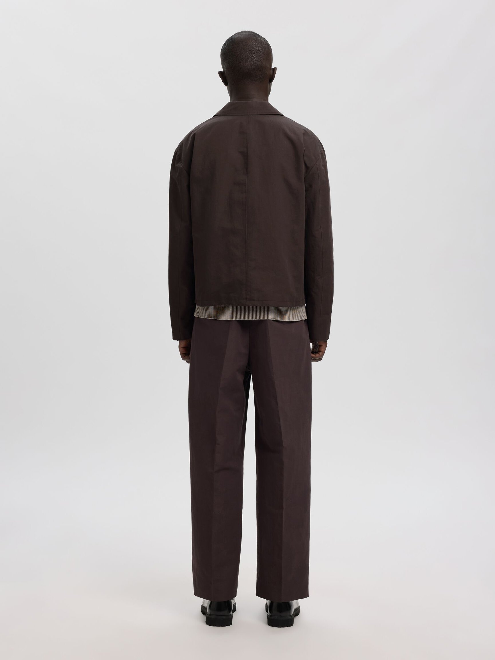 LINEN BLEND OVERSHIRT