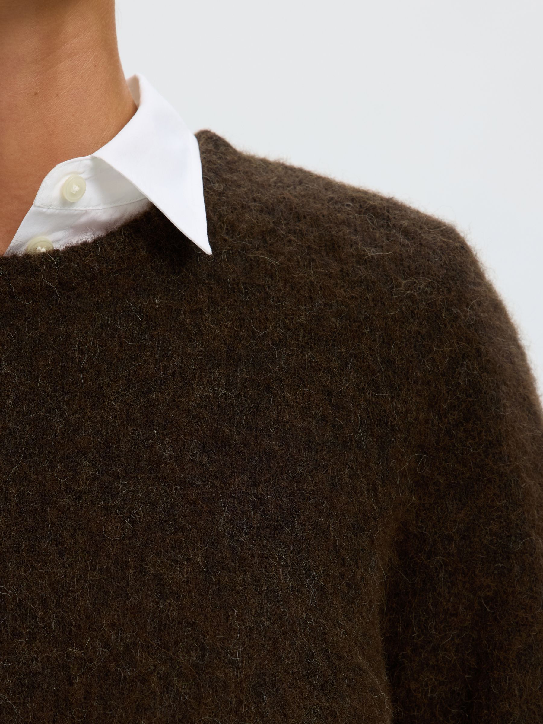 WOOL BLEND KNITTED JUMPER