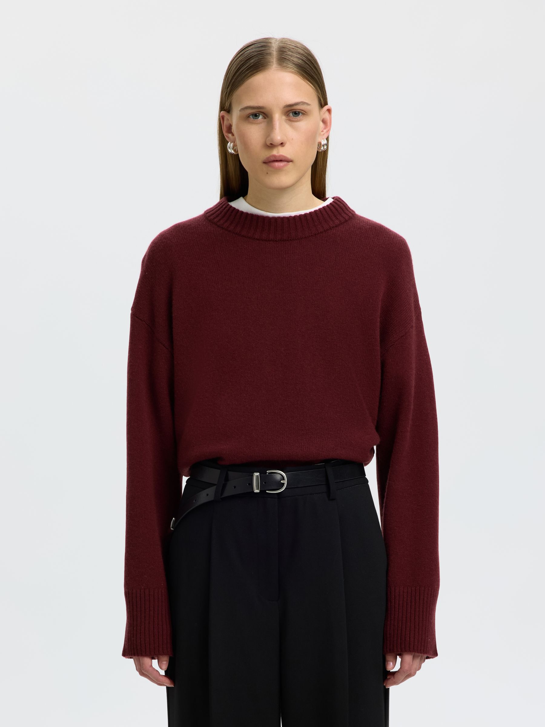 CASHMERE BLEND PULLOVER