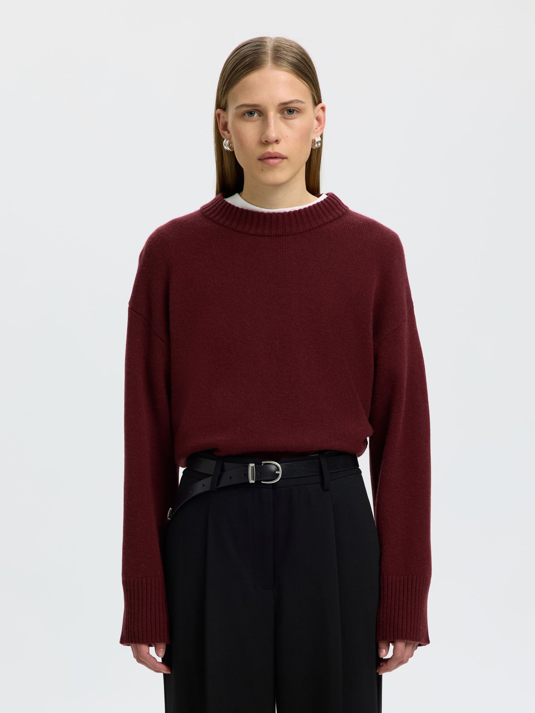 CASHMERE BLEND PULLOVER
