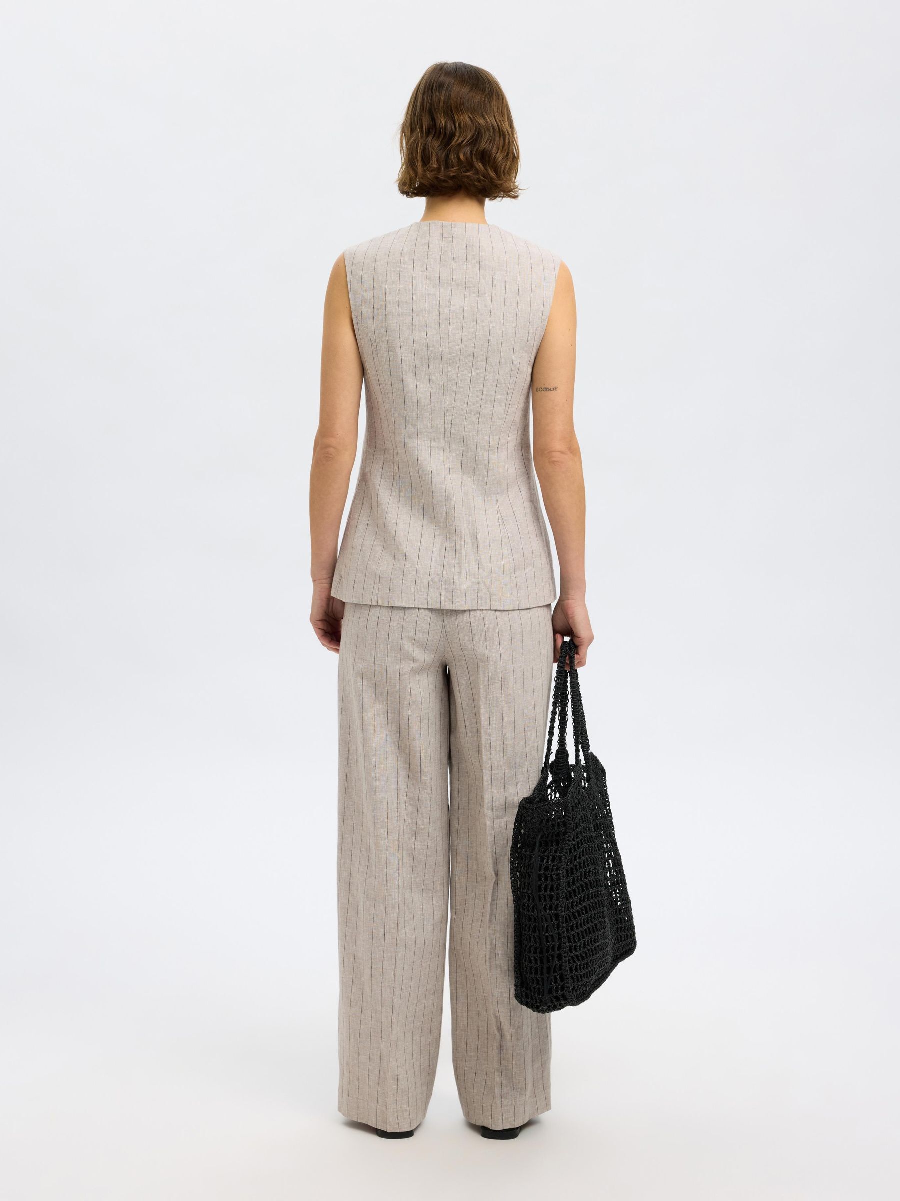 LINEN BLEND WAISTCOAT