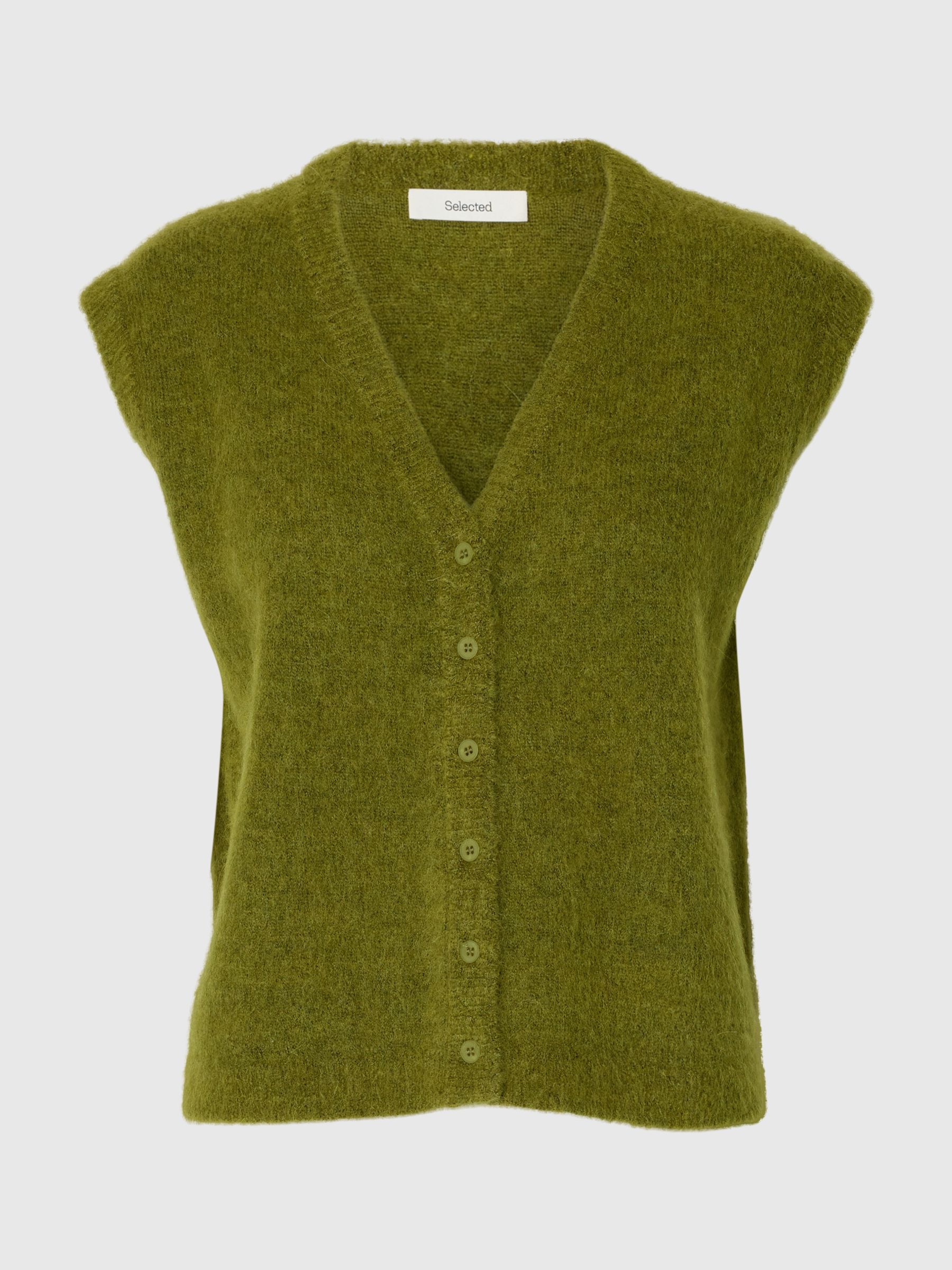 WOOL BLEND KNITTED VEST
