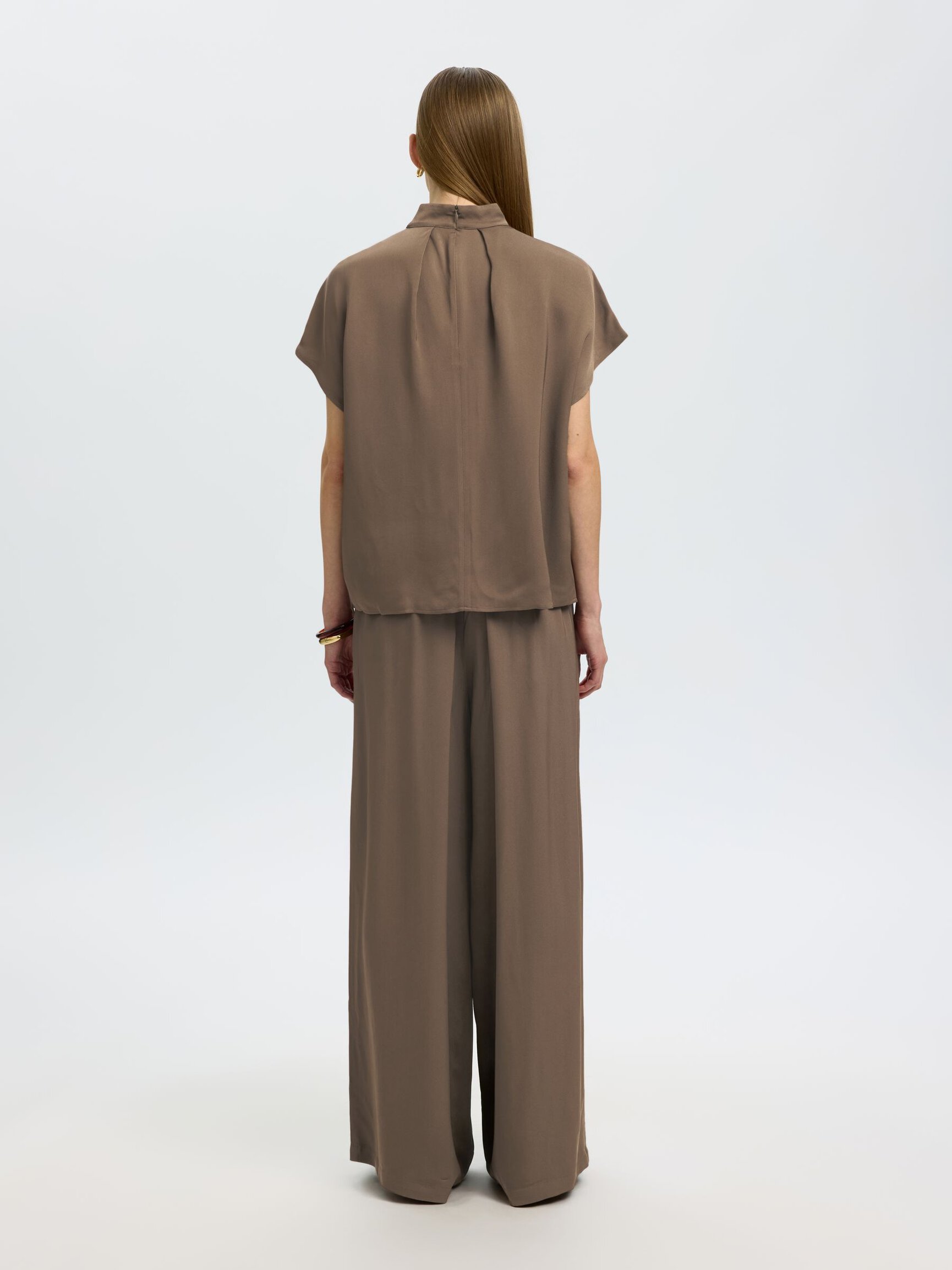 VISCOSE SHORT SLEEVED TOP