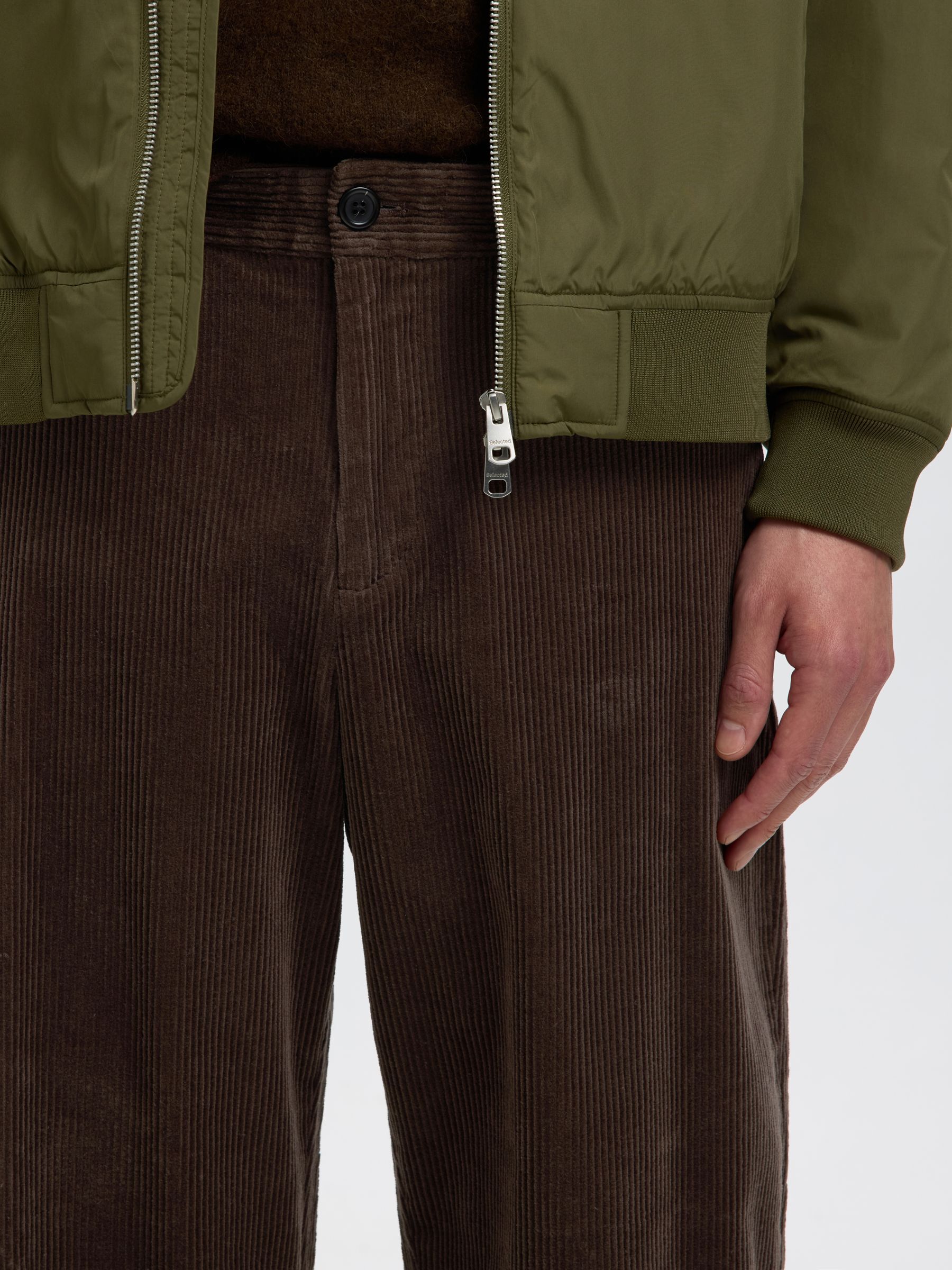 CORDUROY LOOSE-FIT TROUSERS