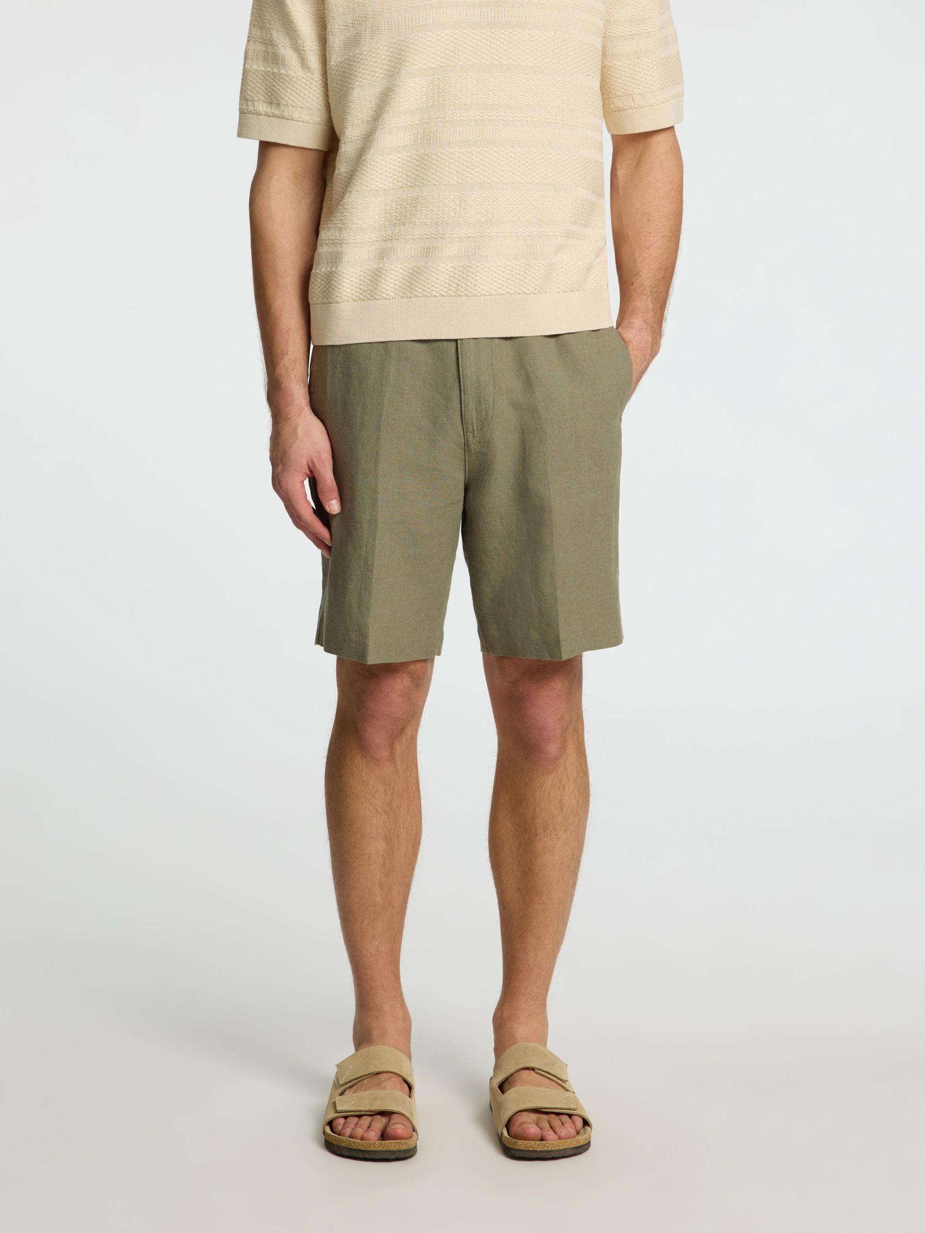 175 SLIM FIT FLEX CHINOS | Brown | Selected