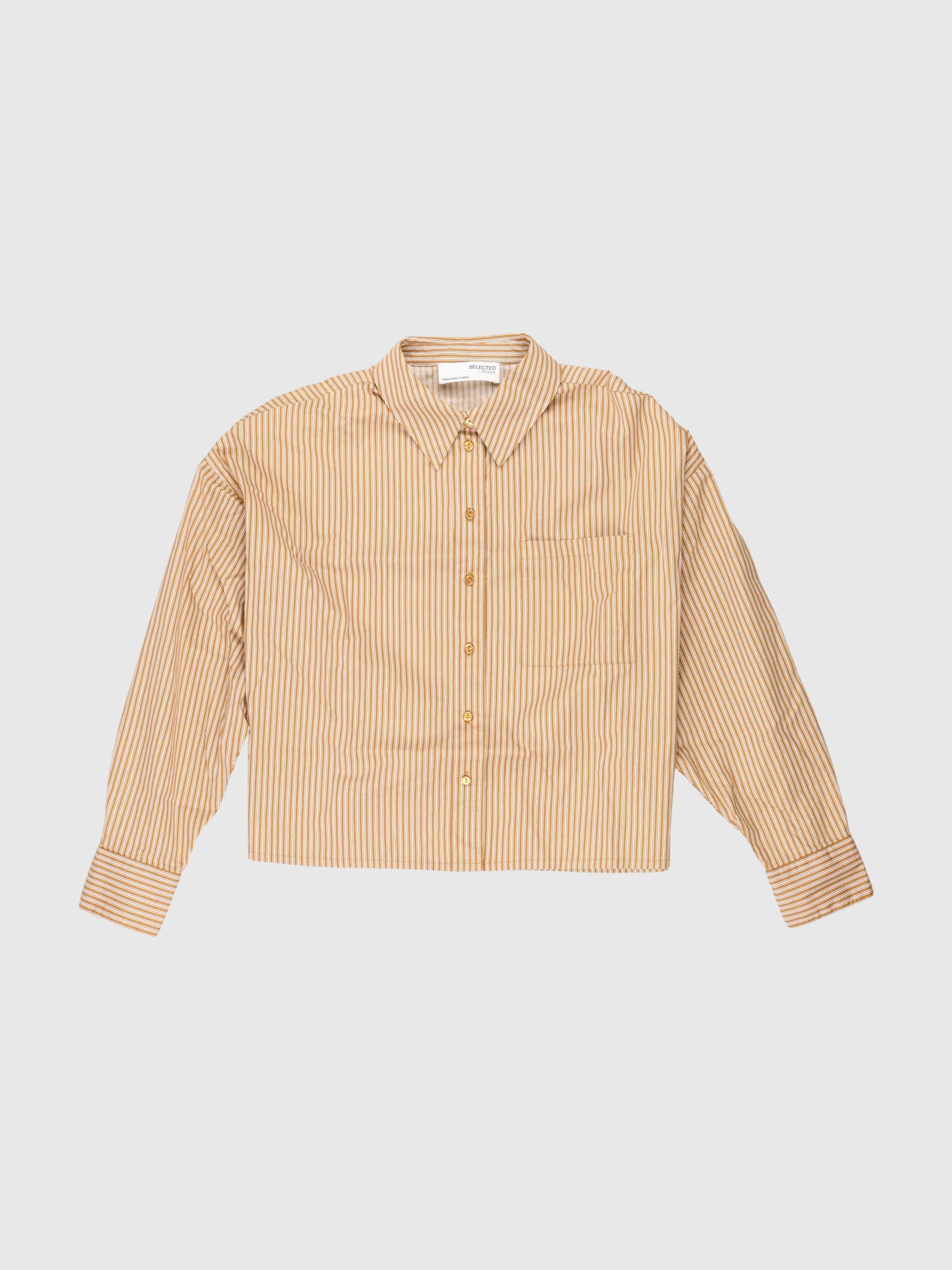 CROPPED STRIPED SHIRT