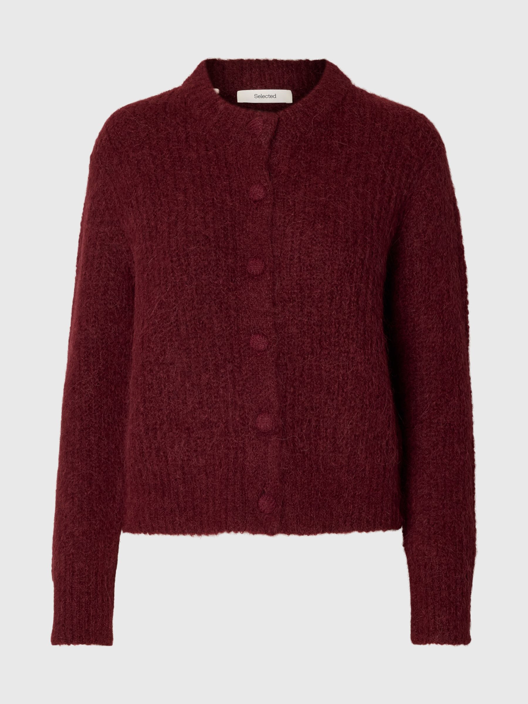 ALPACA BLEND KNITTED CARDIGAN