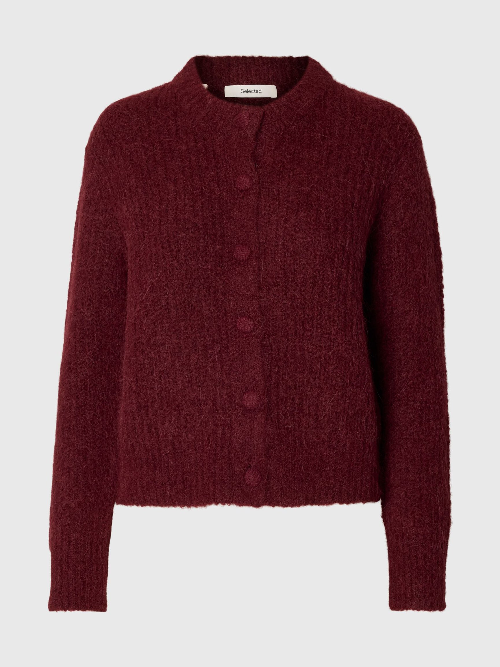 ALPACA BLEND KNITTED CARDIGAN