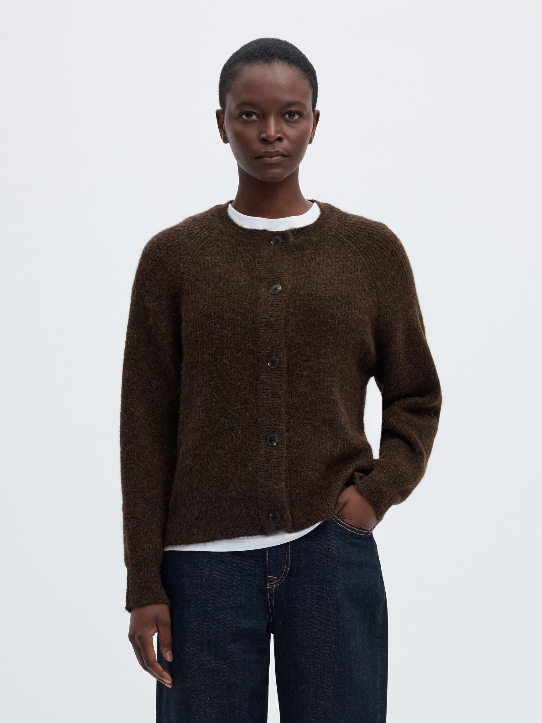 WOOL BLEND CARDIGAN