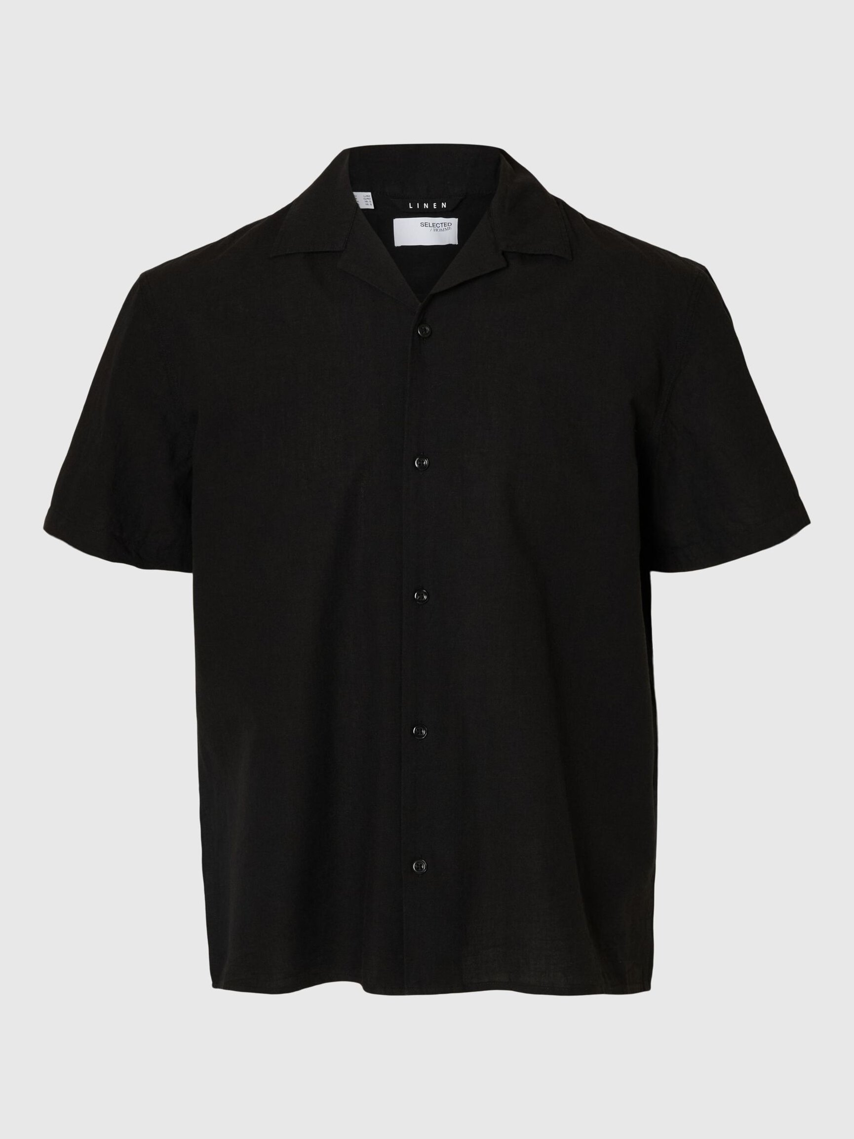 LINEN BLEND SHORT SLEEVED SHIRT