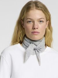 100% CASHMERE HALSTØRKLÆDE, Light Grey Melange, highres