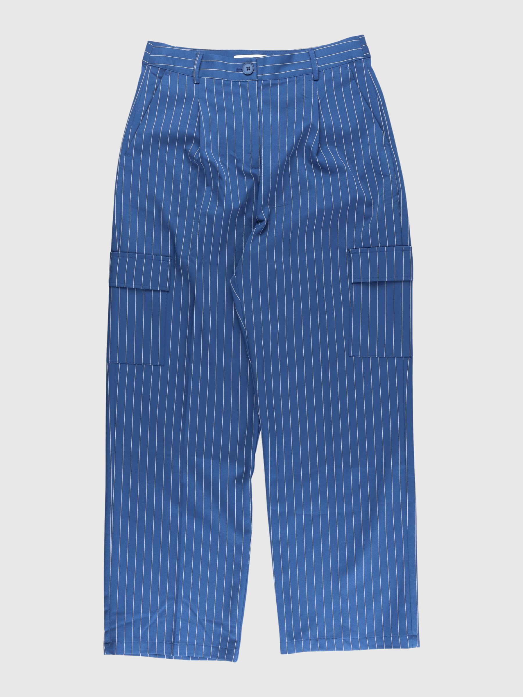 PINSTRIPE CARGO TROUSERS