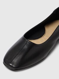 LEDER BALLERINAS, Black, highres