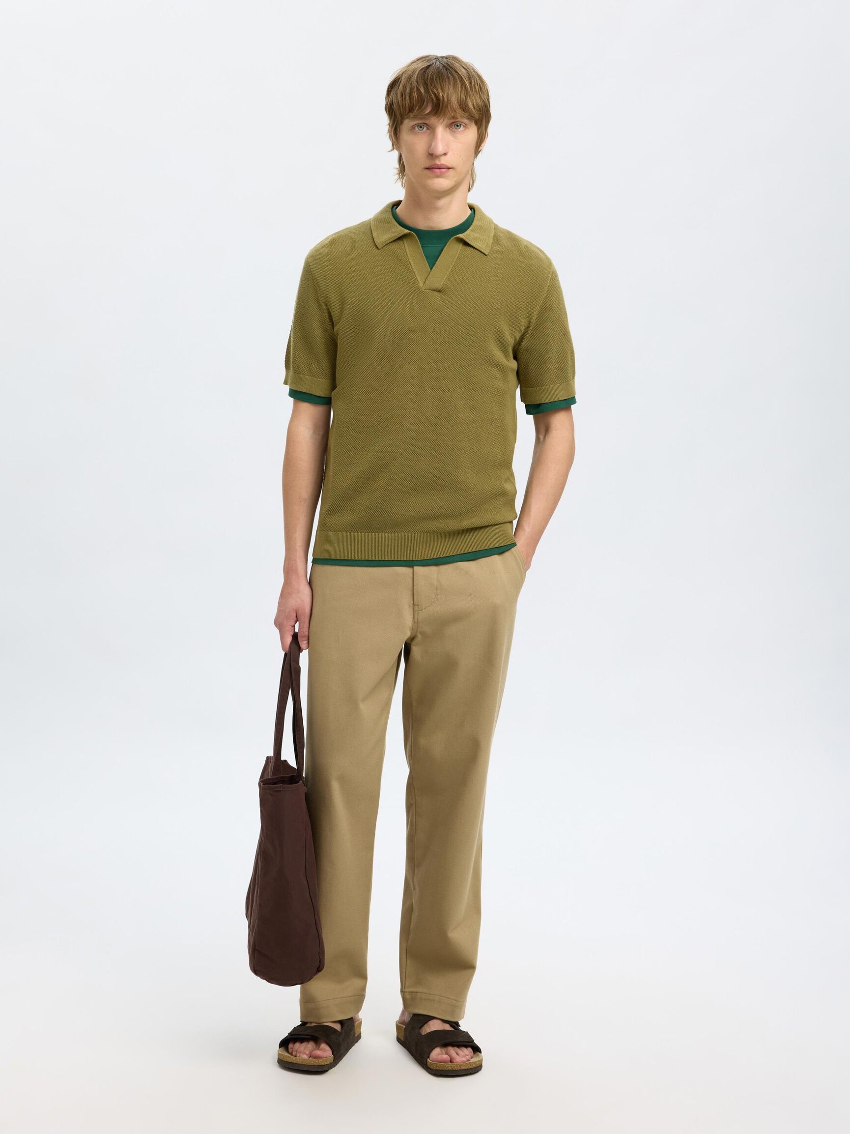 REGULAR FIT BAUMWOLL POLOSHIRT