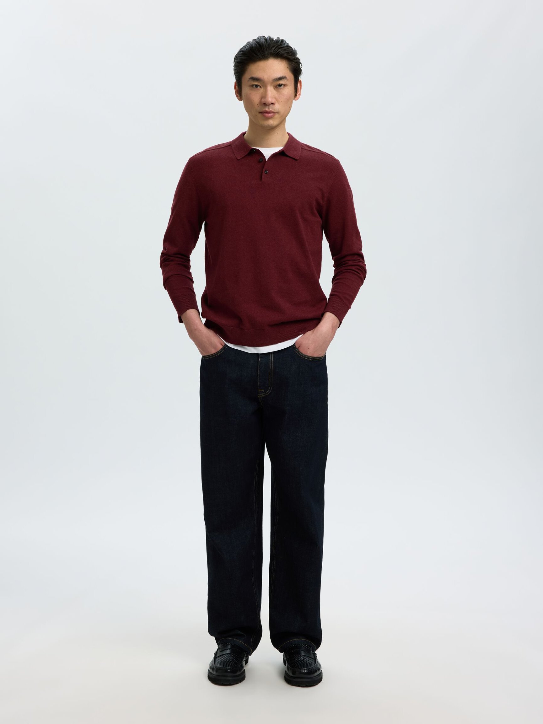 MANCHES LONGUES EN MAILLE POLO