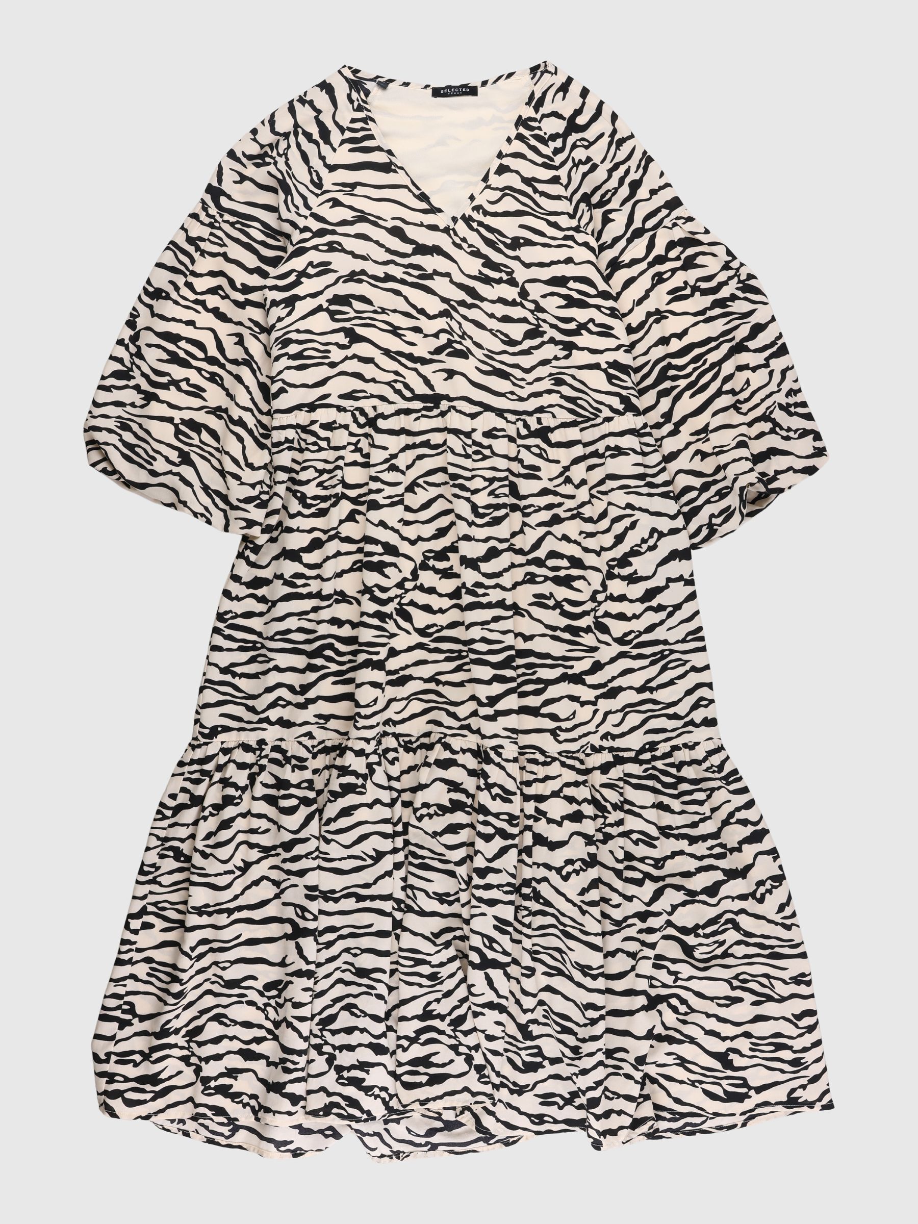 ZEBRAPRINT BALLONÆRME - KJOLE