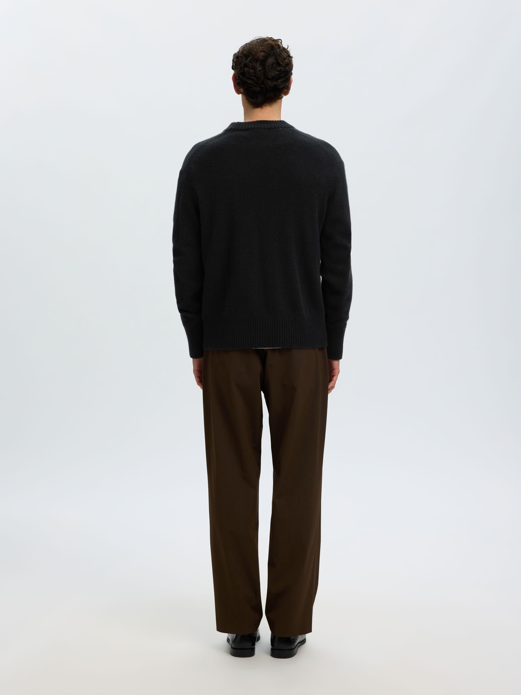 CASHMERE BLEND KNITTED PULLOVER