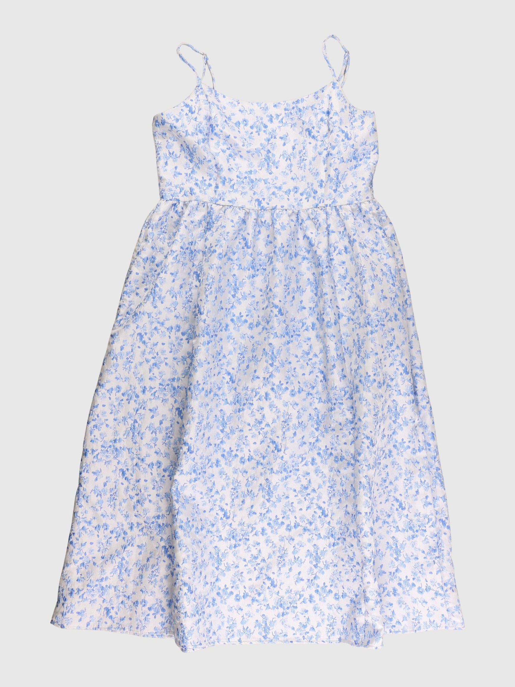 FLORAL PRINTED SLEEVELESS MIDI DRESS