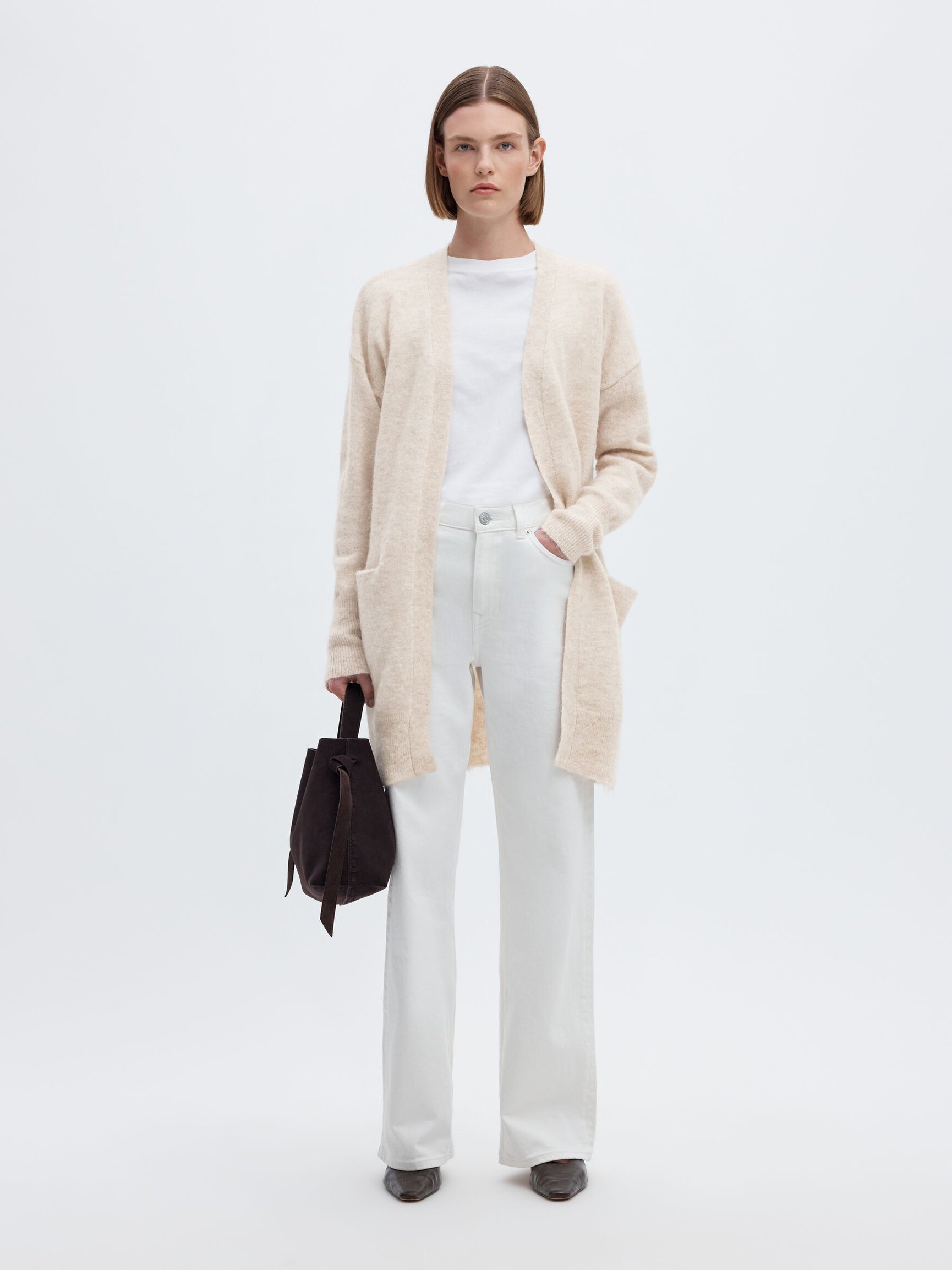 LANGE STRICKJACKE