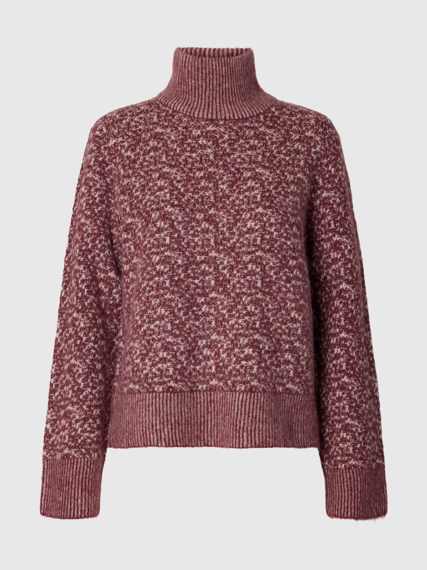 HIGH NECK KNITTED JUMPER