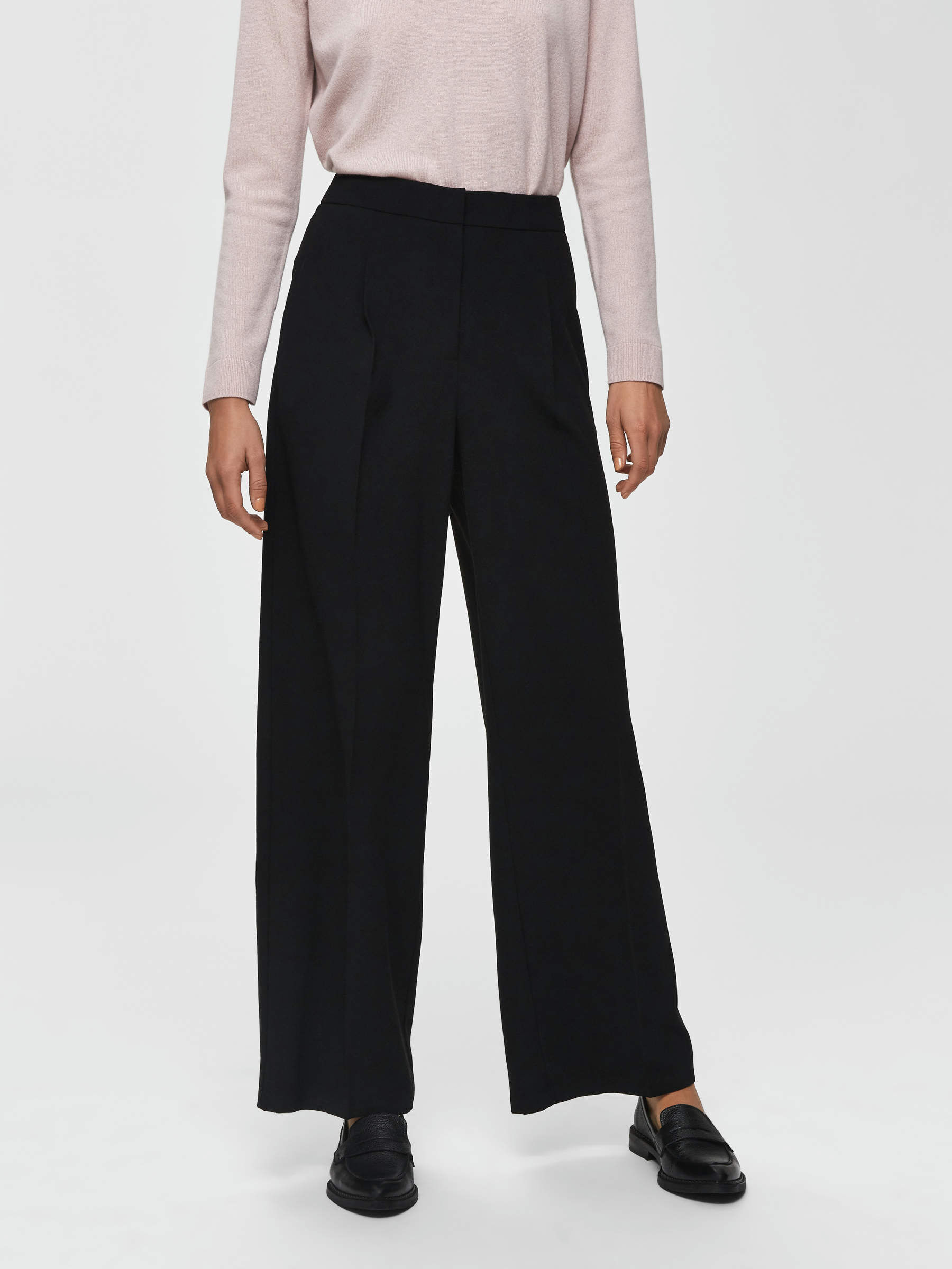 TISSÉ PANTALON À JAMBE AMPLE
