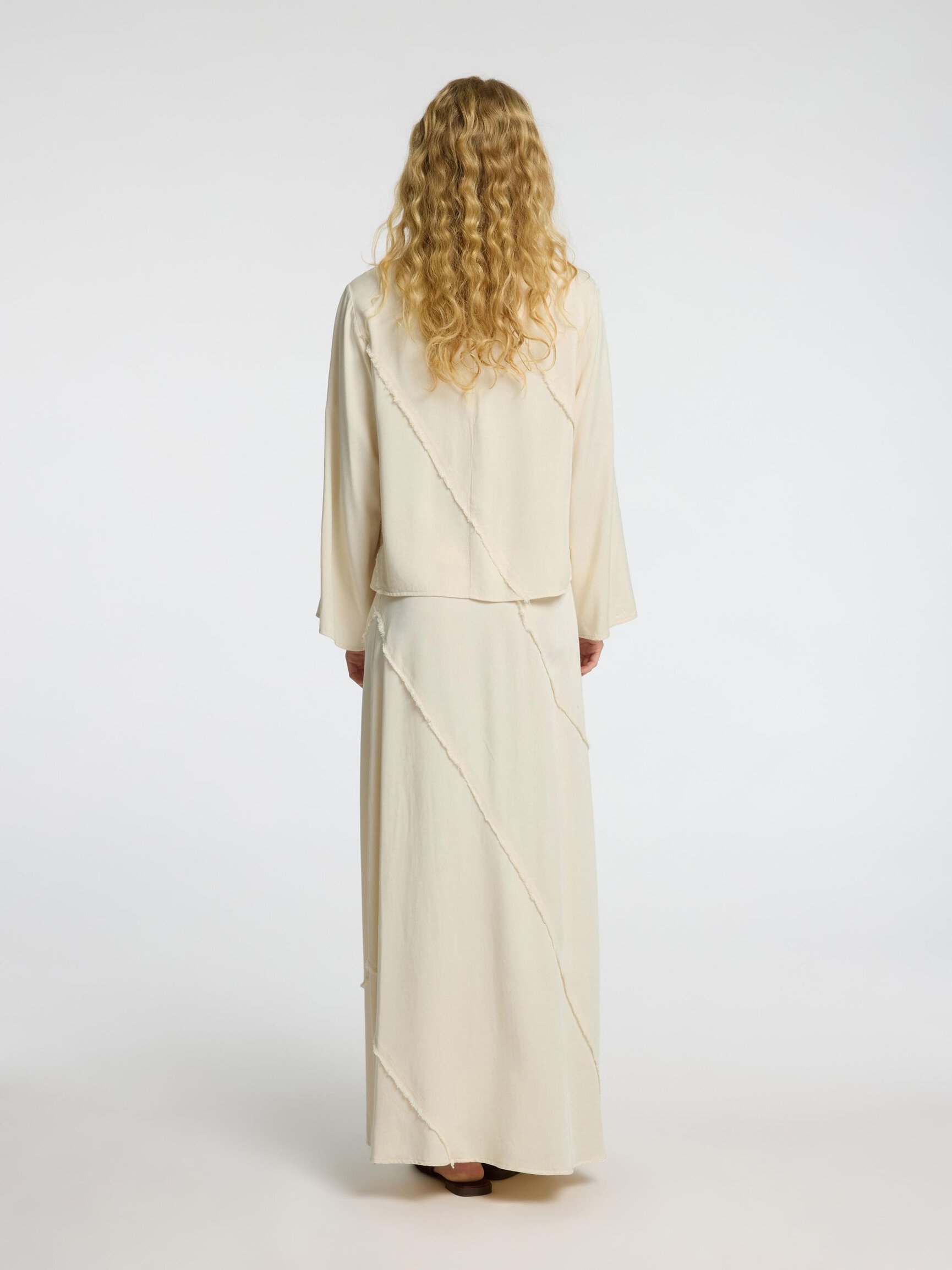 VISCOSE BLEND LONG SLEEVED TOP