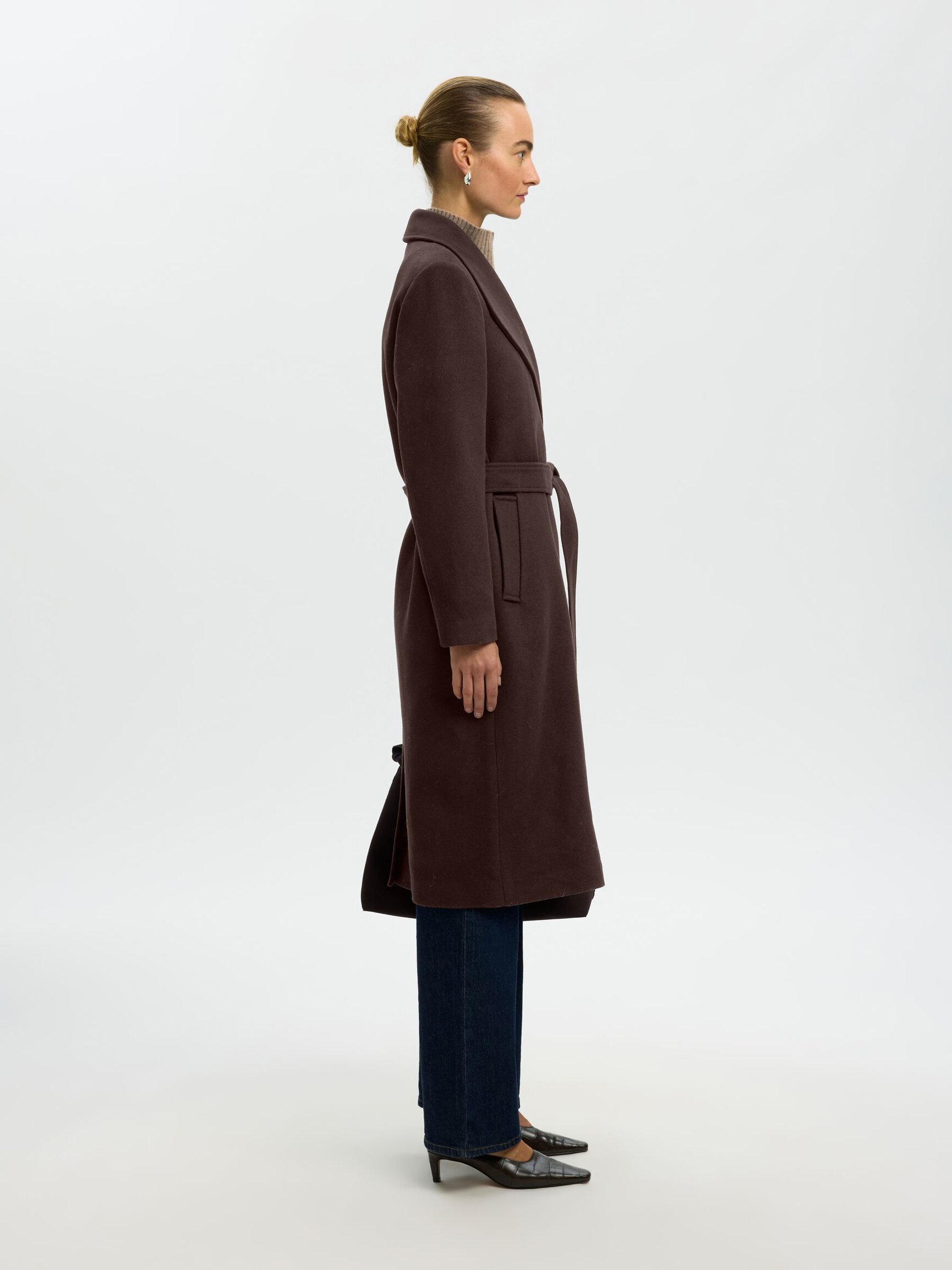 WOOL BLEND LONG COAT