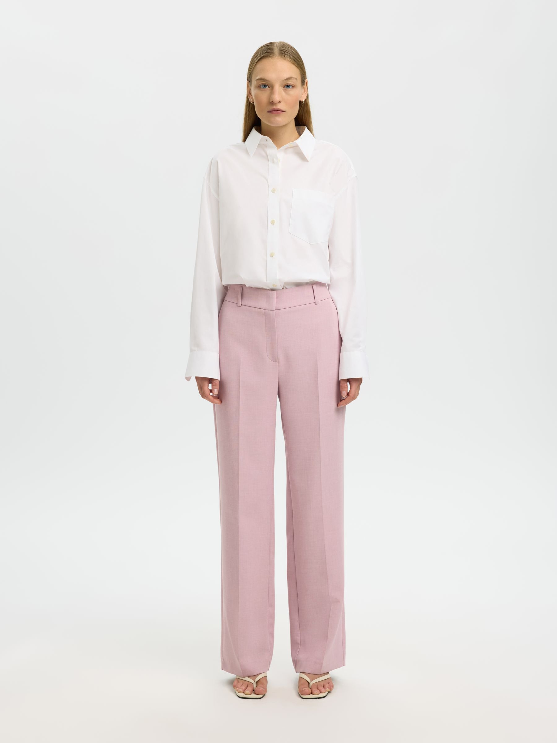 TAILORED WIDE-LEG TROUSERS