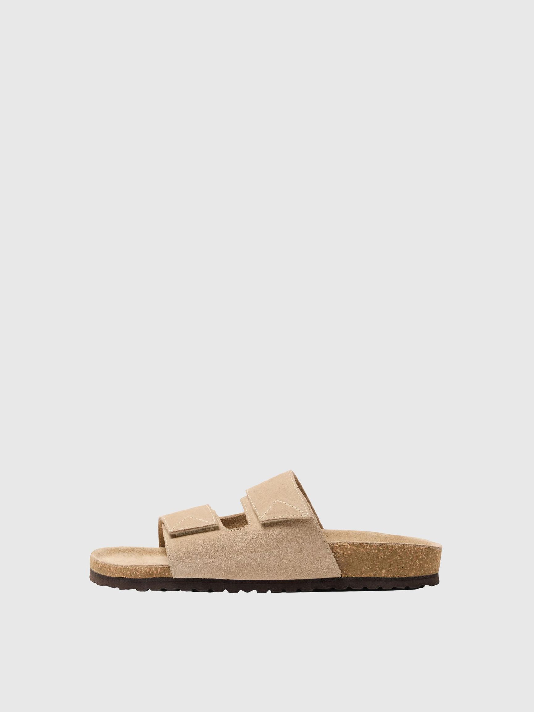 SUEDE SLIDERS, Sand, highres