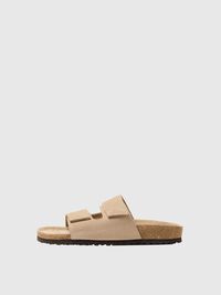 SUEDE SLIDERS, Sand, highres