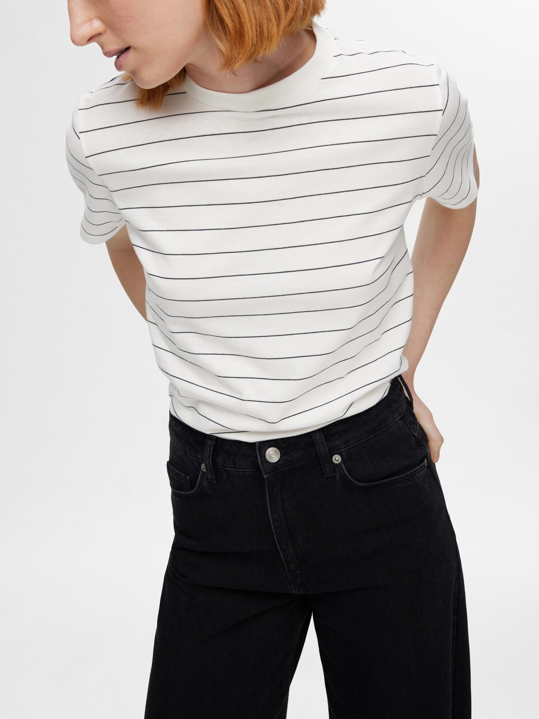 STRIPED COTTON T-SHIRT