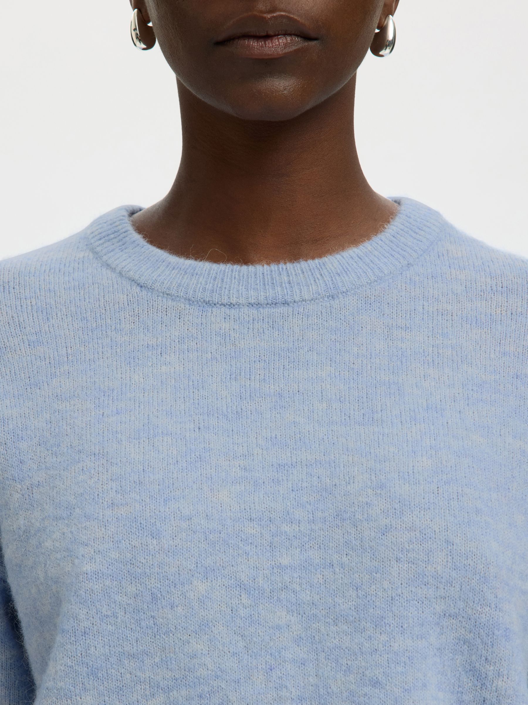 WOOL BLEND KNITTED PULLOVER