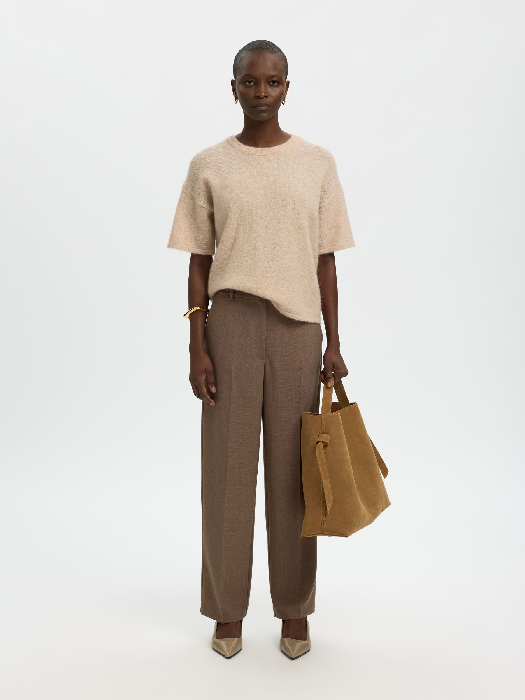 WOOL BLEND KNITTED PULLOVER