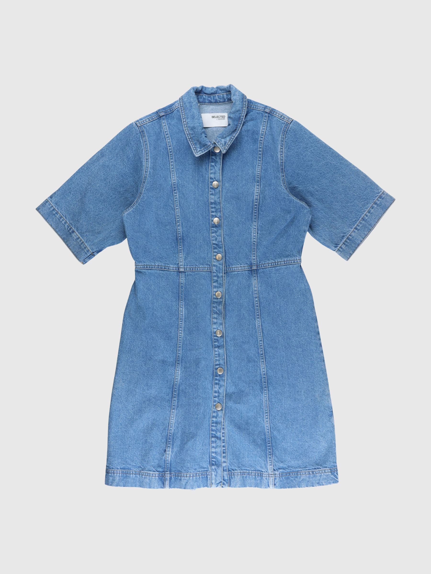 DENIM MIDI DRESS