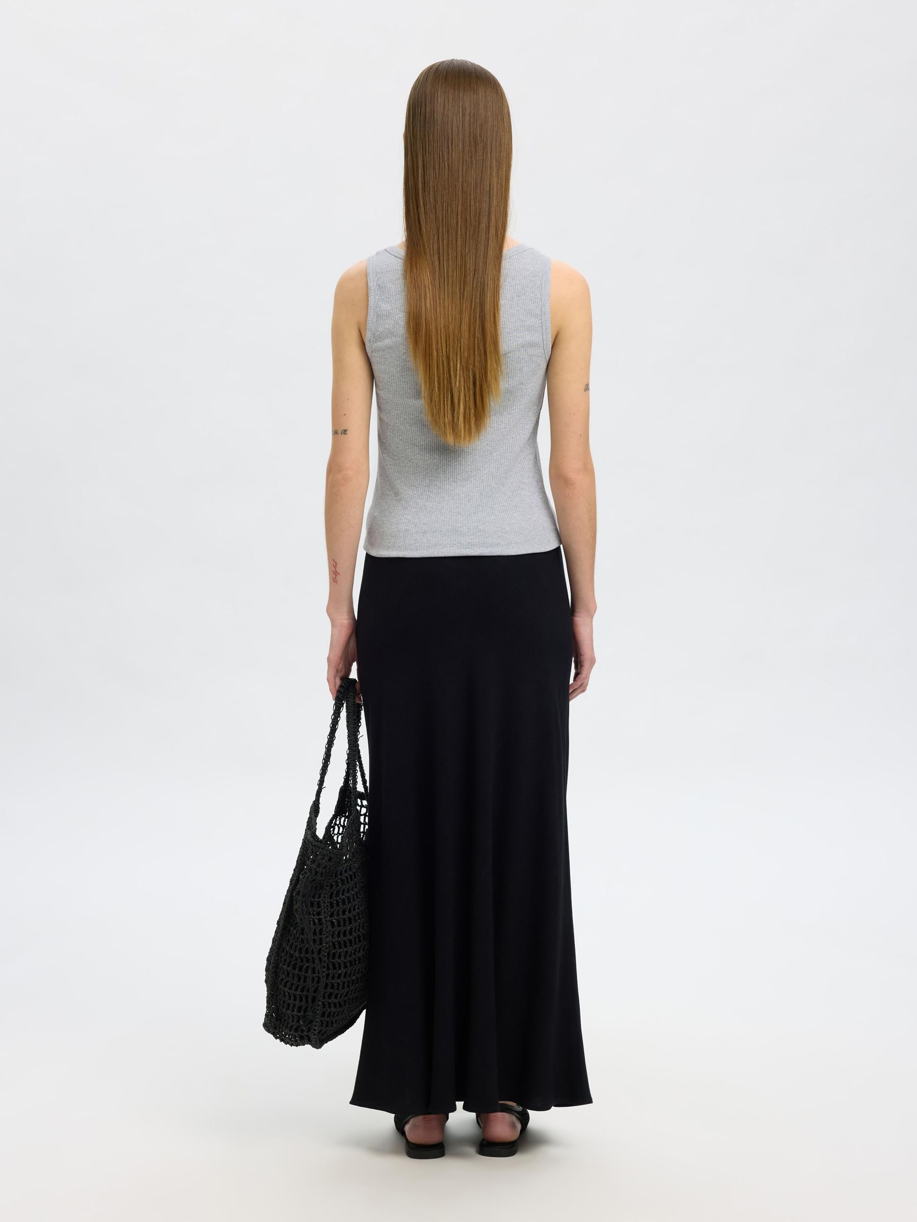 RIBBED COTTON TANK TOP