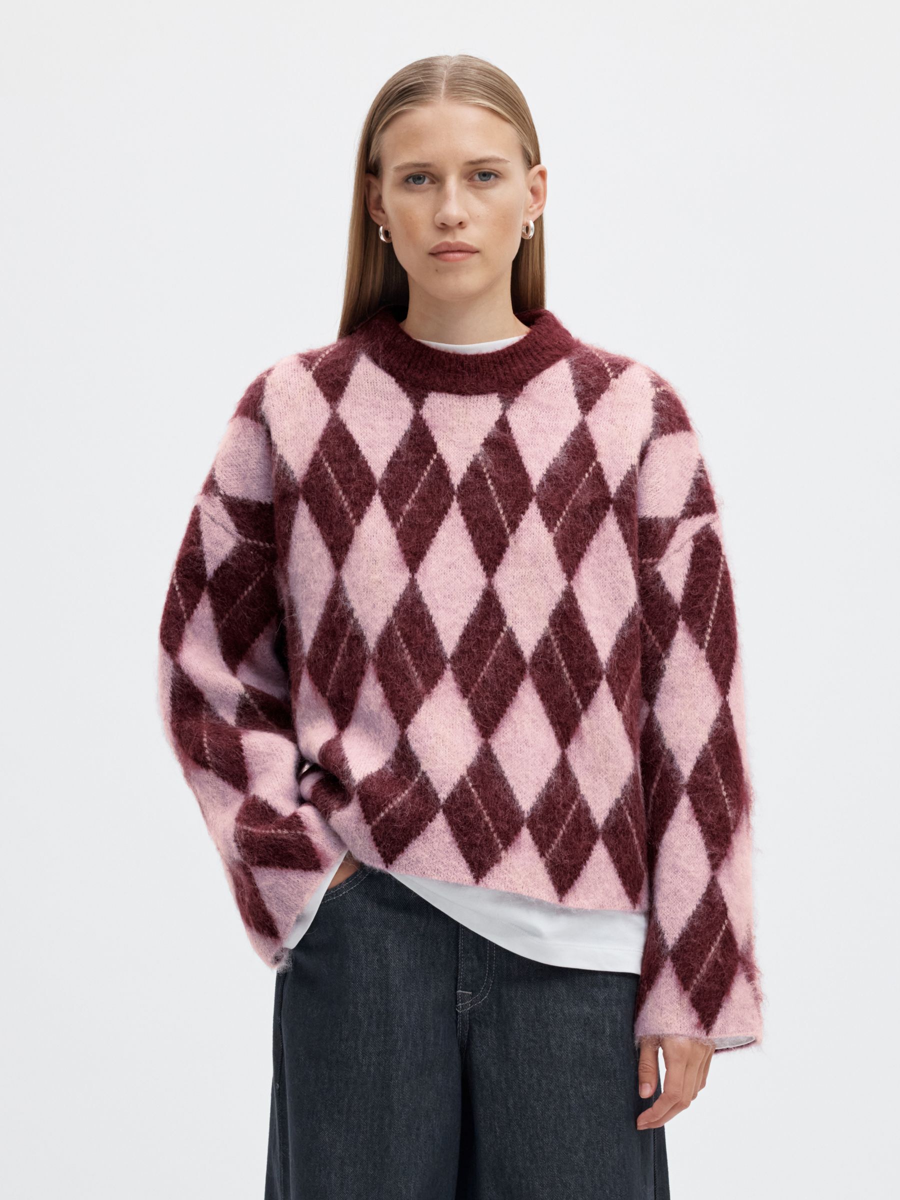 ARGYLE STICKAD TRÖJA