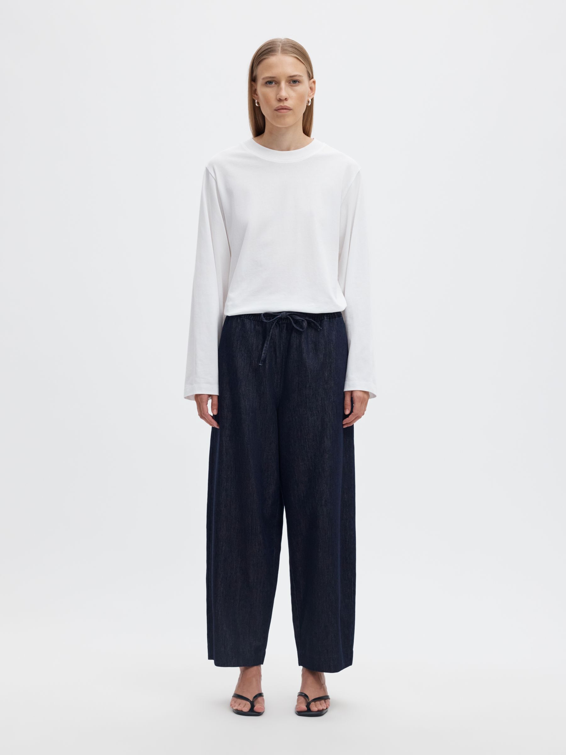 MID-WAIST BARREL FIT HOSEN