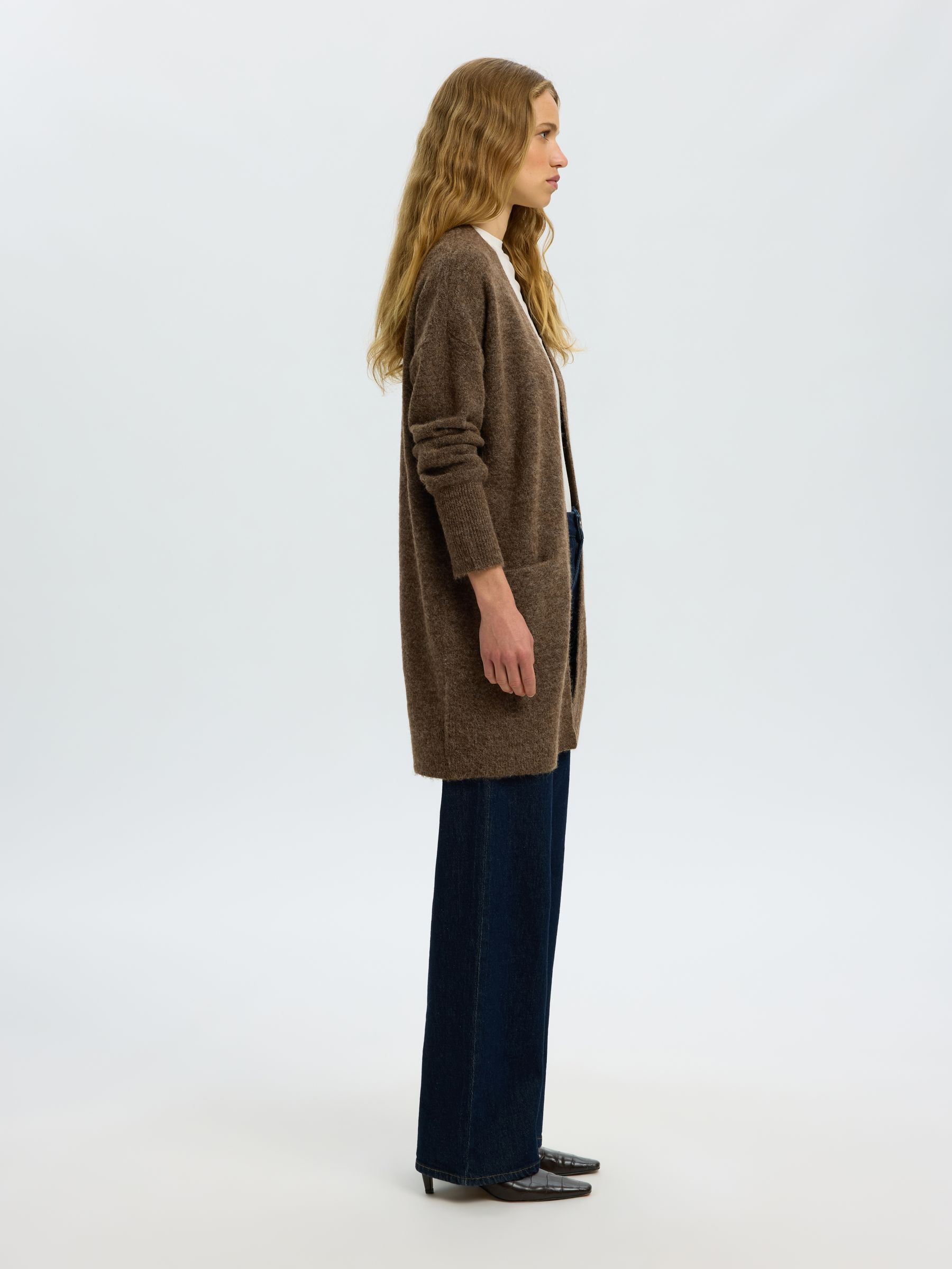 LANGE STRICKJACKE