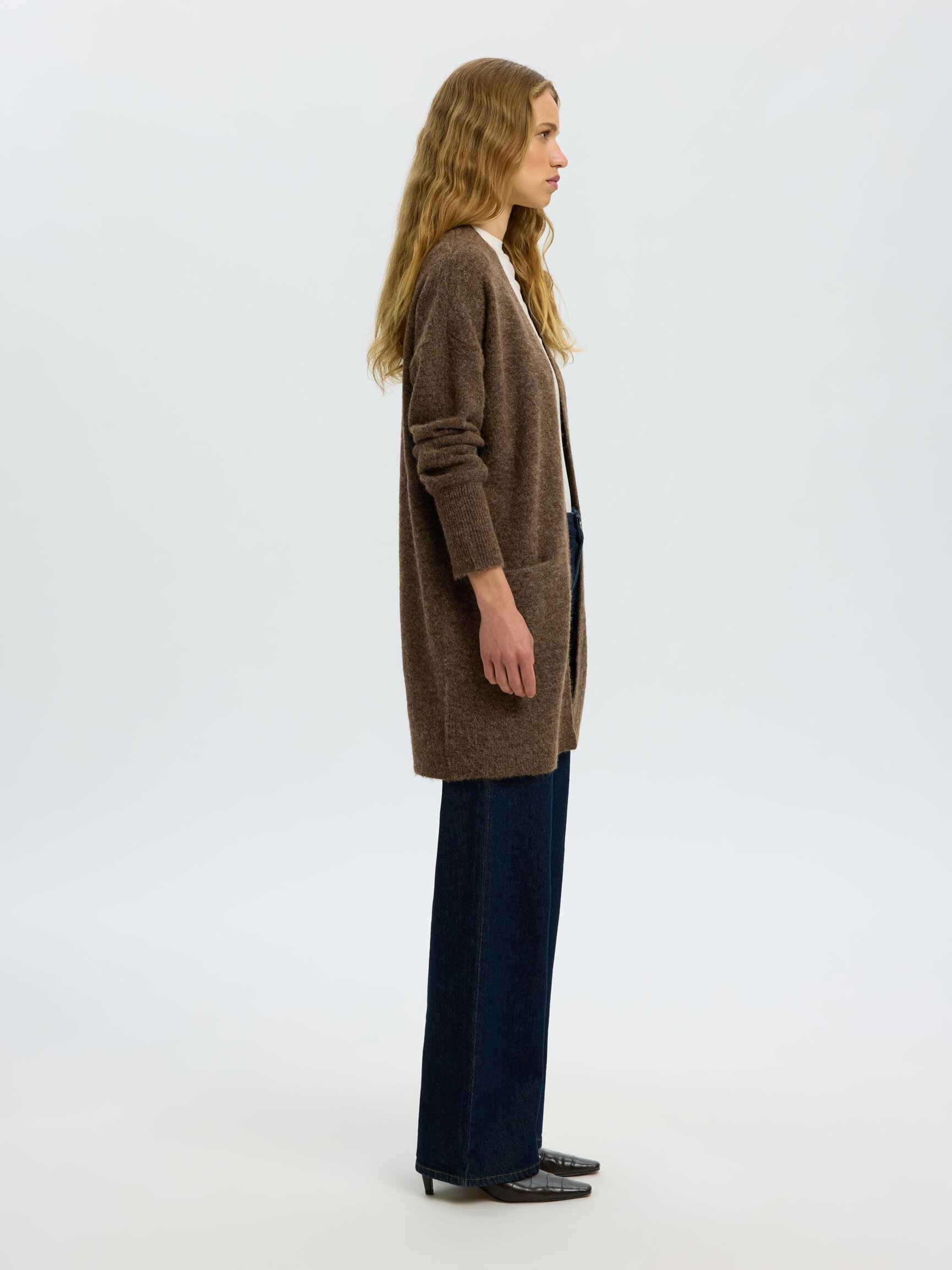 LANGE STRICKJACKE